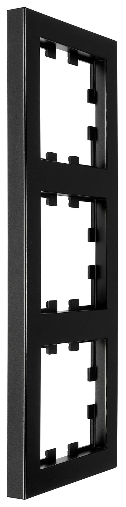 Ramă 3 aparate, CUBIC, negru