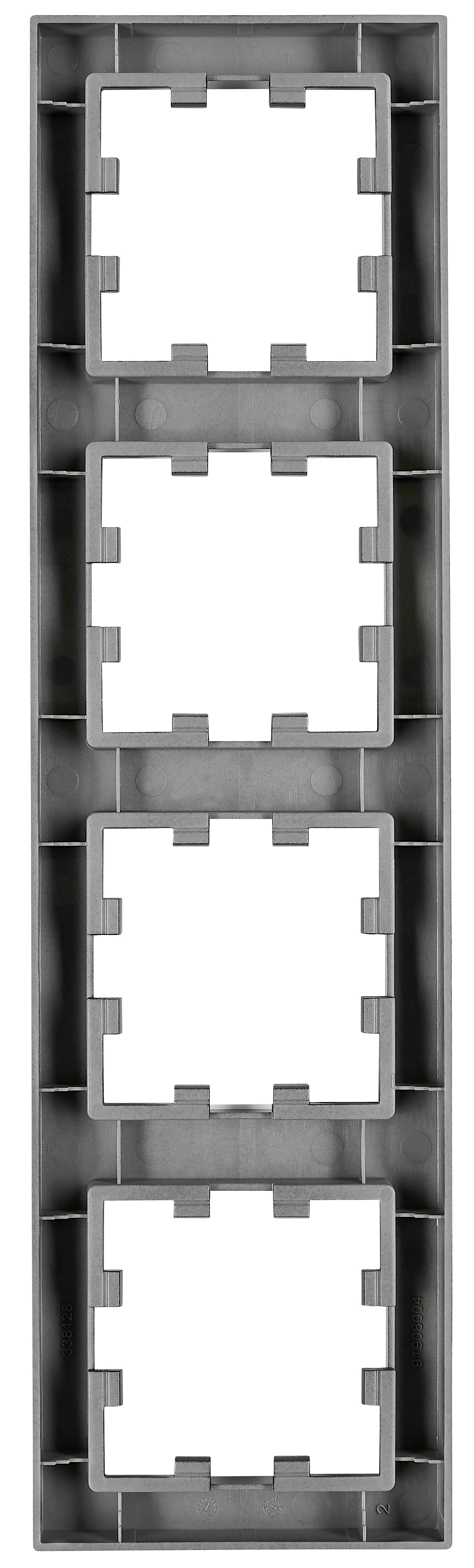 Ramă 4 aparate, CUBIC, negru