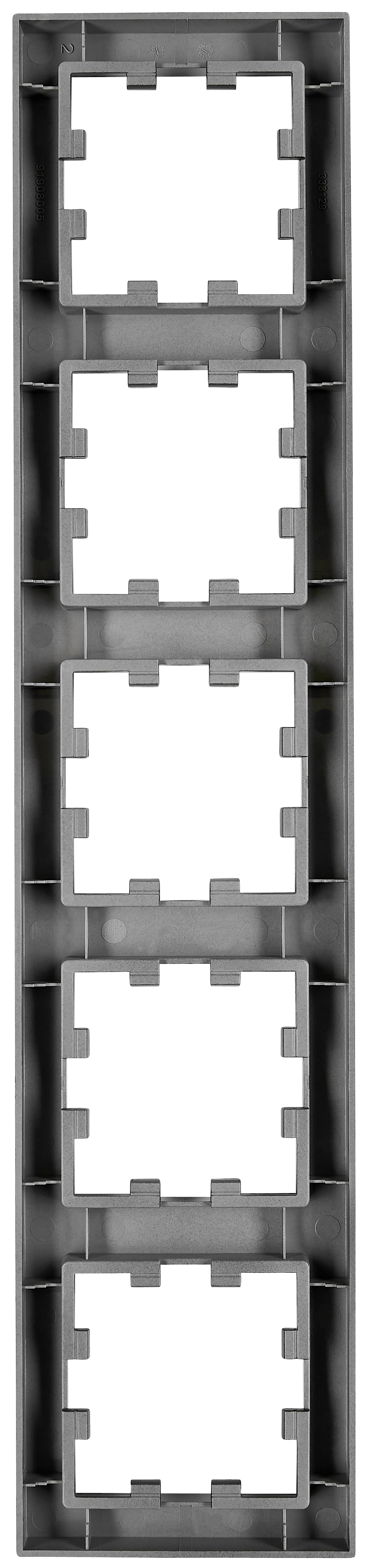 Ramă 5 aparate, CUBIC, negru