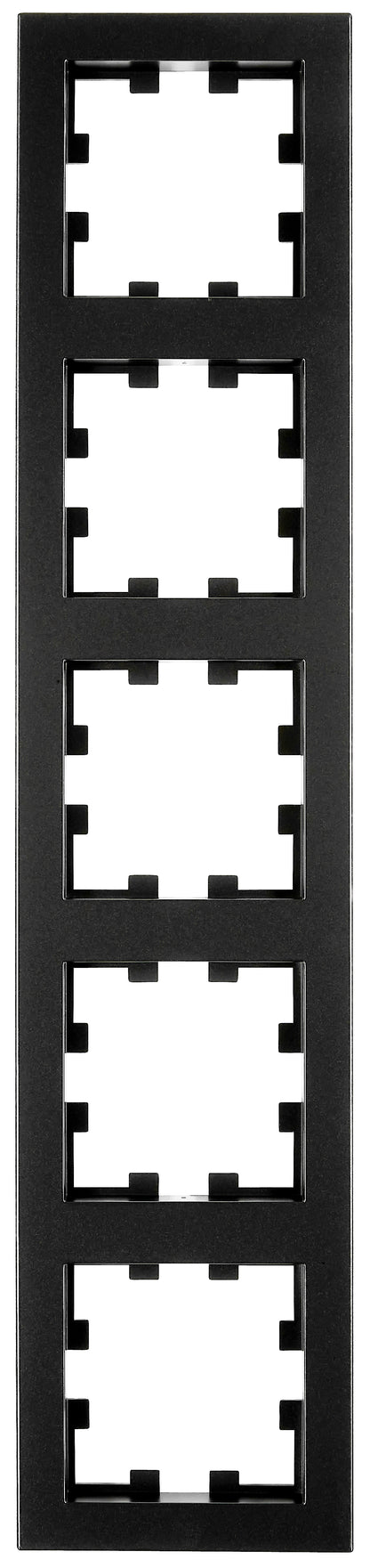 Ramă 5 aparate, CUBIC, negru