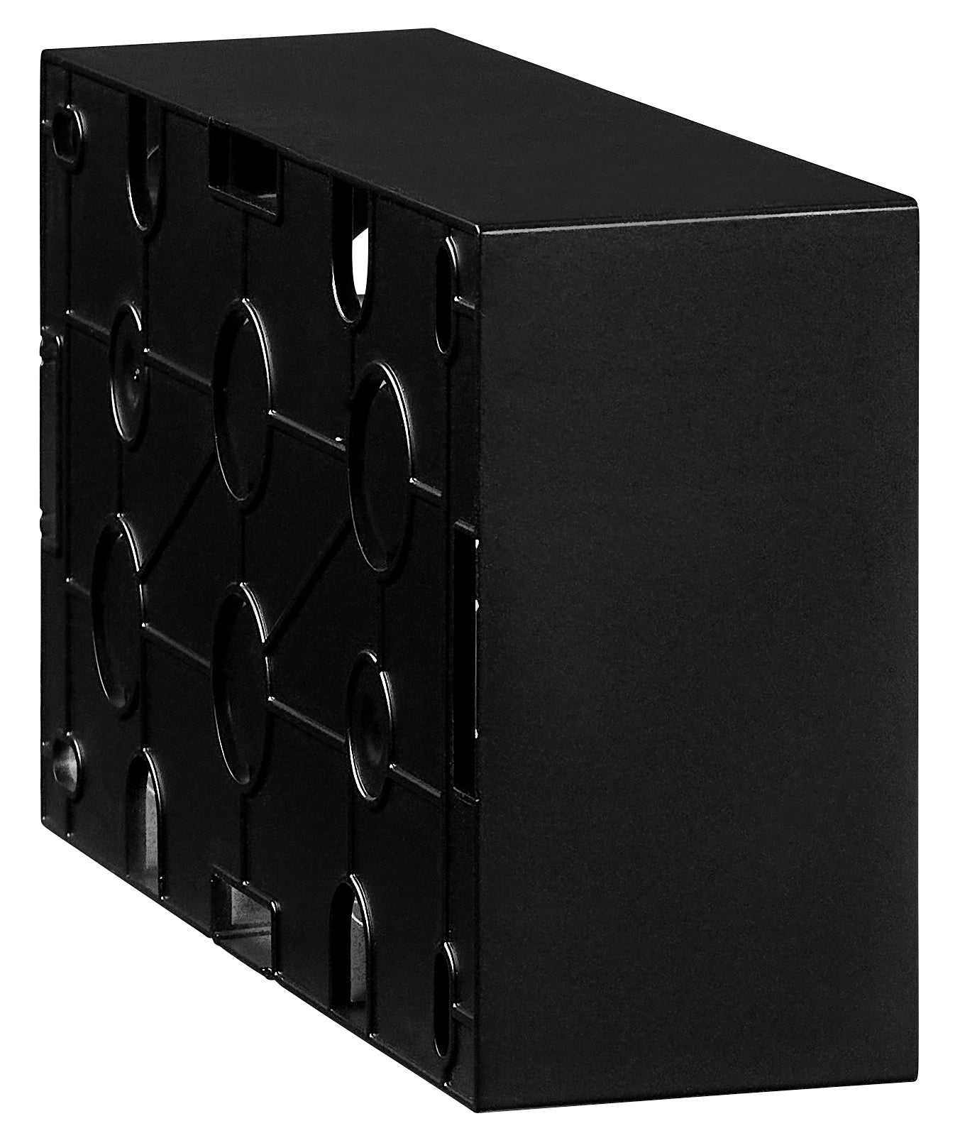 Two gang wall mounting housing, black