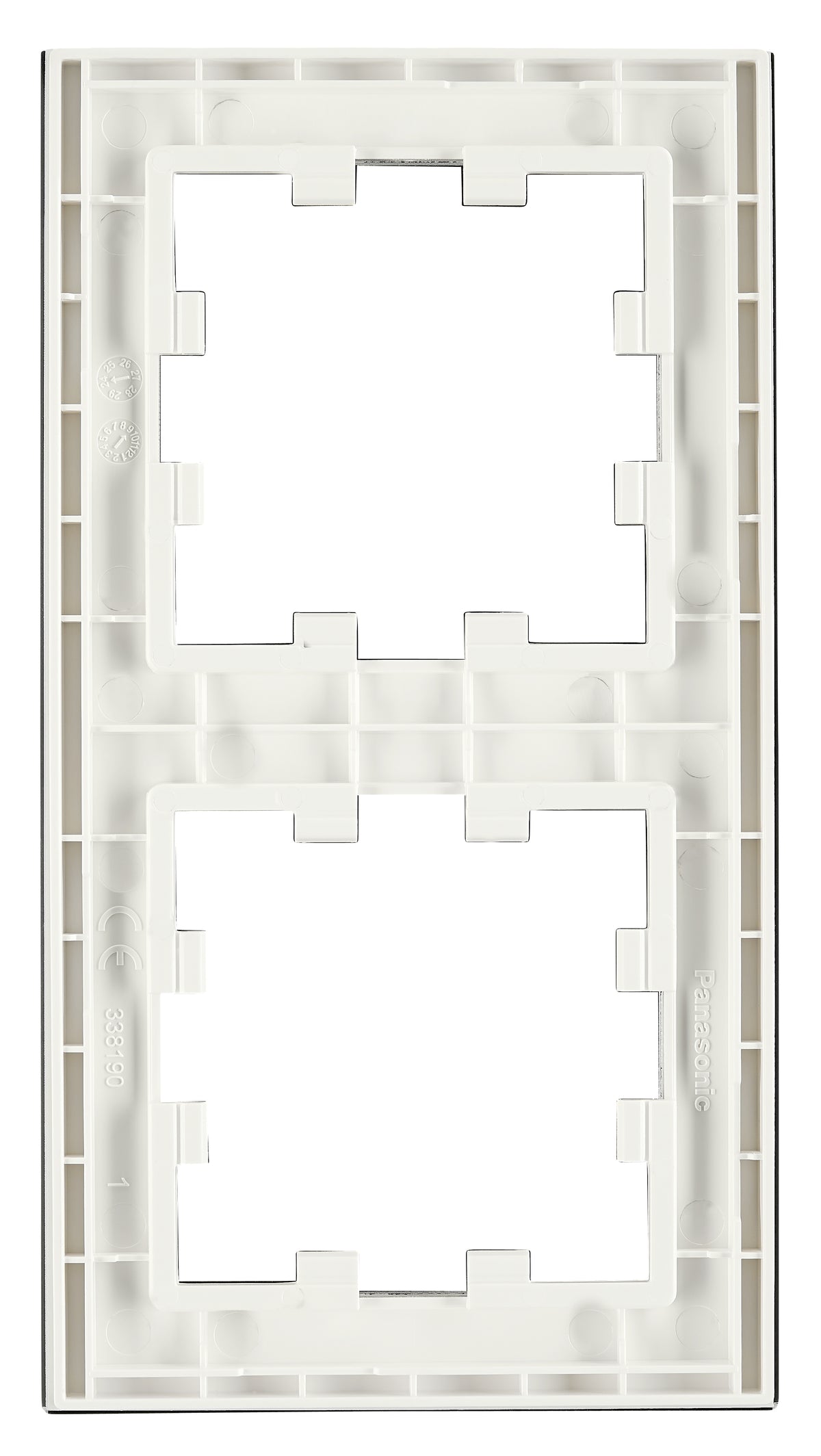 Ramă două module, sticlă albă