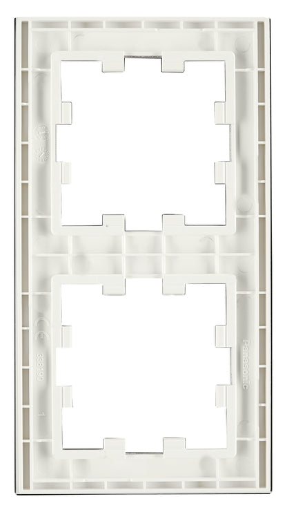 Ramă două module, sticlă albă