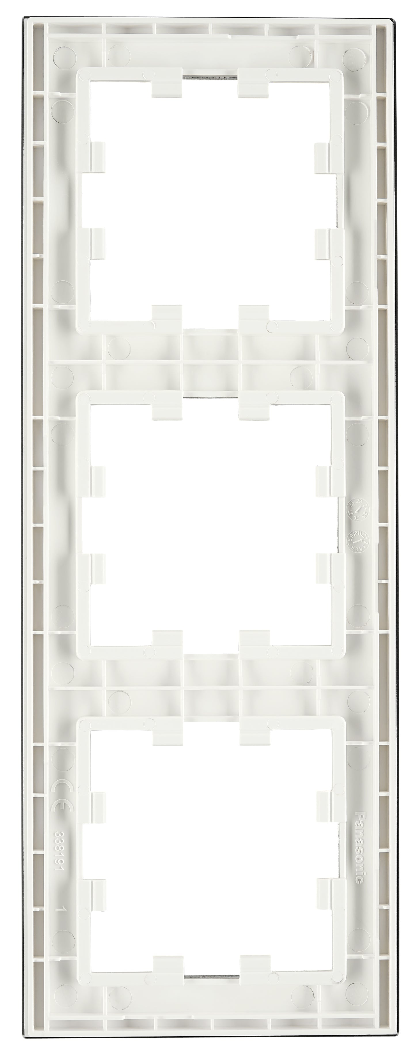 Ramă trei module, sticlă albă