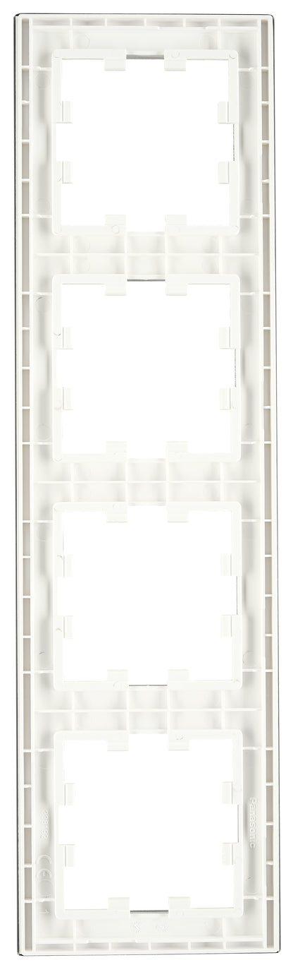 Ramă patru module, sticlă albă