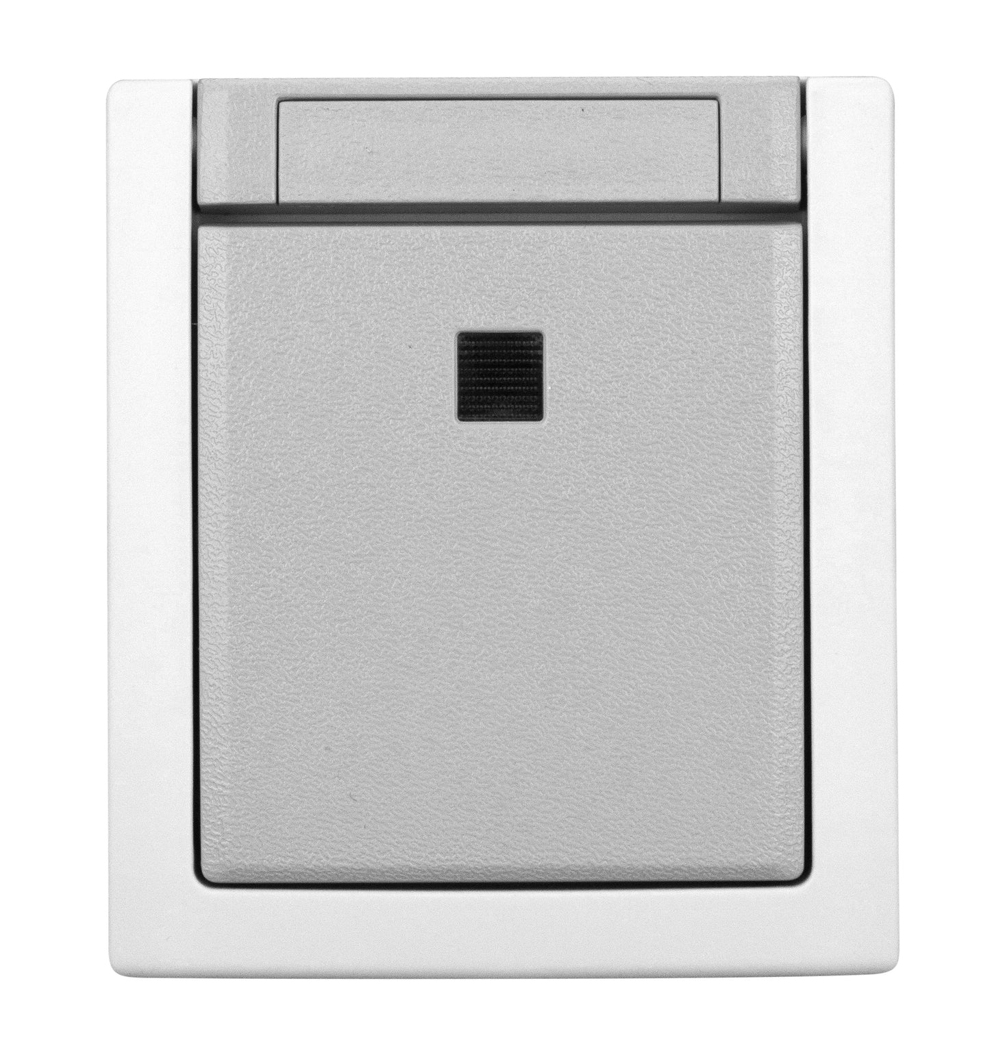 Buton cu 1ND+lumină orientare, 10A, PT, cl. elastice, IP54