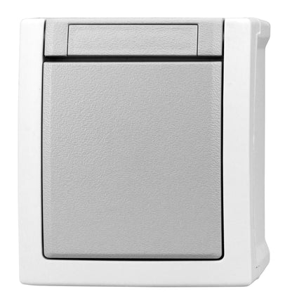 Buton cu 1CC, 10A, PT, cleme elastice, IP54