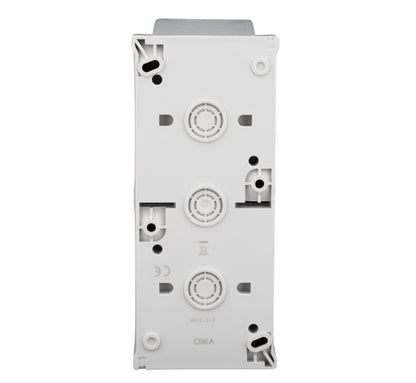 Priză dublă PE+capac, 16A, vertical, PT, cl.elastice, IP54