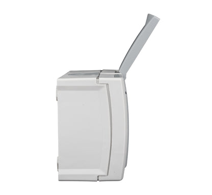 Întrerupător cap-scară+priză PE capac, 16A, m oriz,PT,IP54