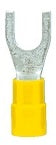 Papuc furca, izolat, galben, 4-6mm², M6