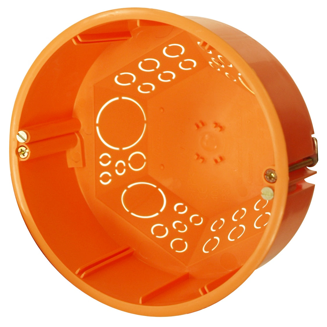 Doză legături φ 120mm portocalie cu capac alb