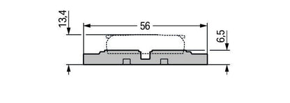Mounting carrier, 2-way, screw mounting