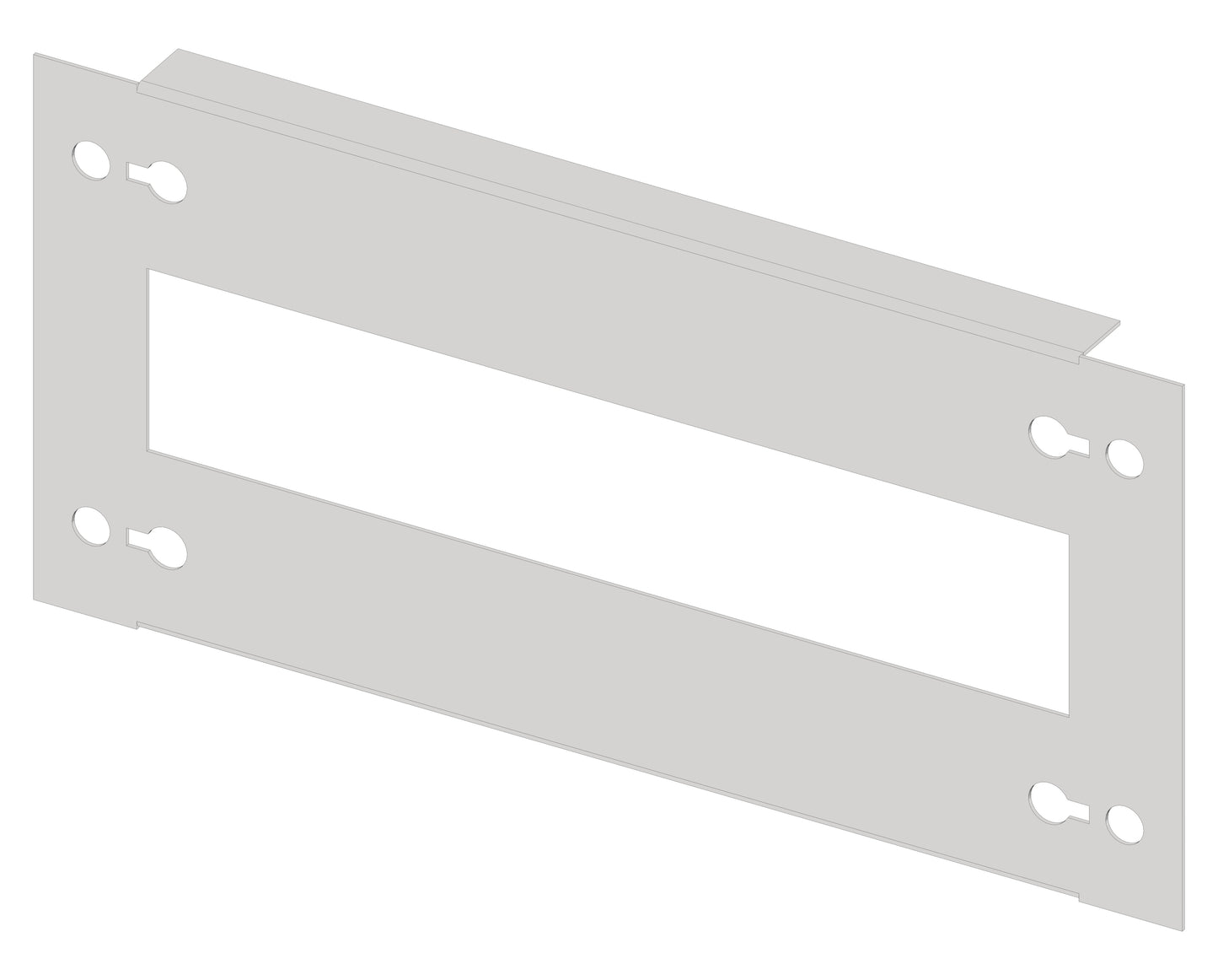 Mască decupată metalică 1G3 (Lăţ=1PC / Înălţ=3UV)