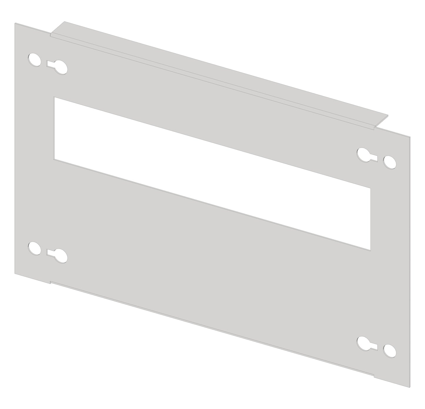 Mască decupată metalică 1G4 (Lăţ=1PC / Înălţ=4UV)