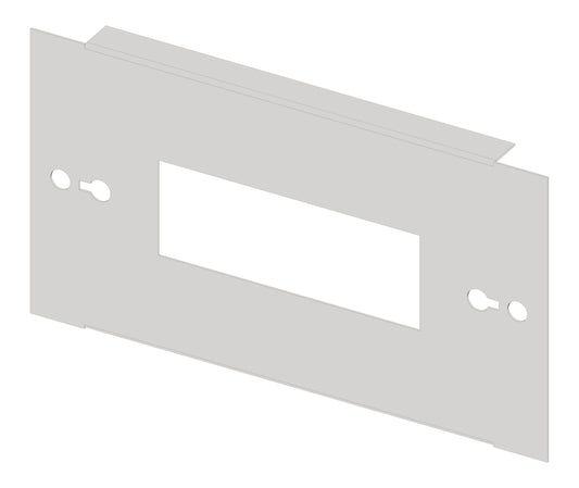 Divided front plate 2G3, 1 piece, sheet steel, 7MW