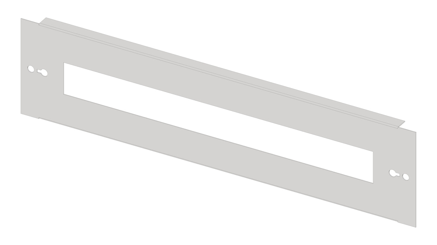 Divided front plate 5G3, 1 piece, sheet steel, 25MW
