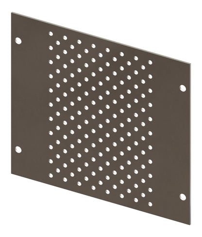 Perforated Mounting Plate width 200mm, 3 Modul Heights