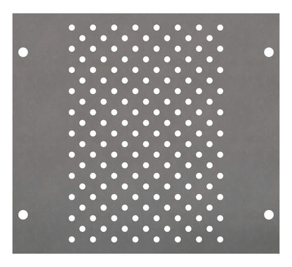 Perforated Mounting Plate width 200mm, 3 Modul Heights