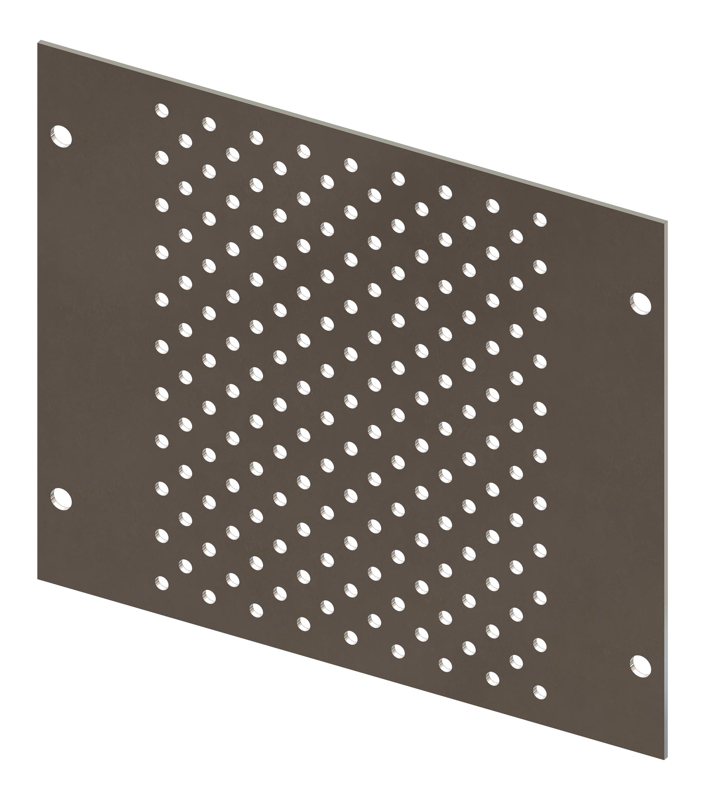 Perforated Mounting Plate width 208mm, 3 Modul Heights