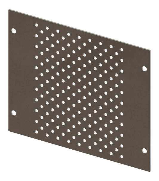 Perforated Mounting Plate width 208mm, 3 Modul Heights