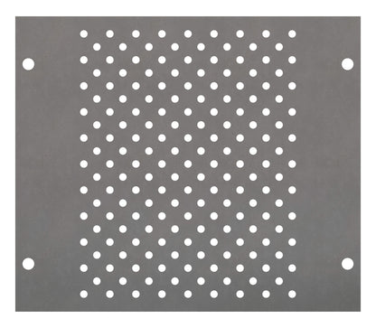 Perforated Mounting Plate width 208mm, 3 Modul Heights