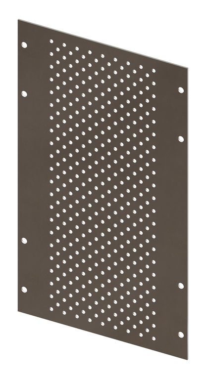 Perforated Mounting Plate width 208mm, 6 Modul Heights