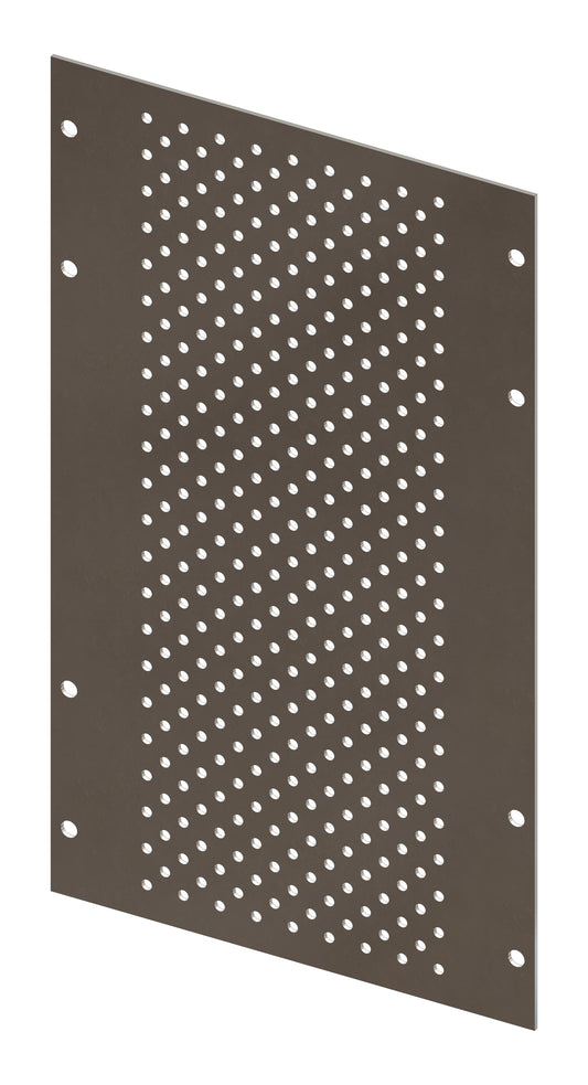 Perforated Mounting Plate width 208mm, 6 Modul Heights