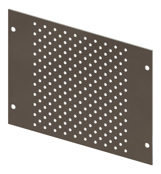 Perforated Mounting Plate width 220mm, 3 Modul Heights