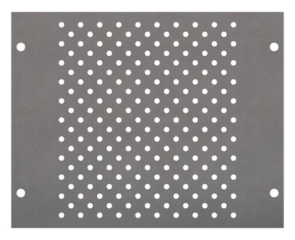 Perforated Mounting Plate width 220mm, 3 Modul Heights