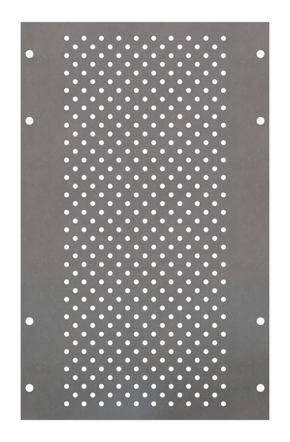 Perforated Mounting Plate width 220mm, 6 Modul Heights