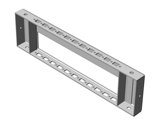 Side panels 400mm ventilated, H=100mm, 1pair