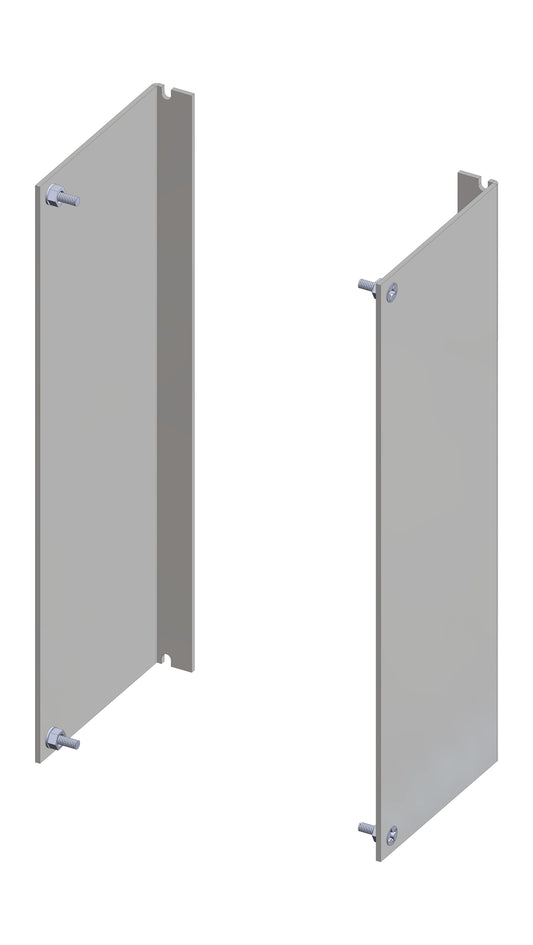 Set L-profile Side panels for meter panel 362mm 8HU