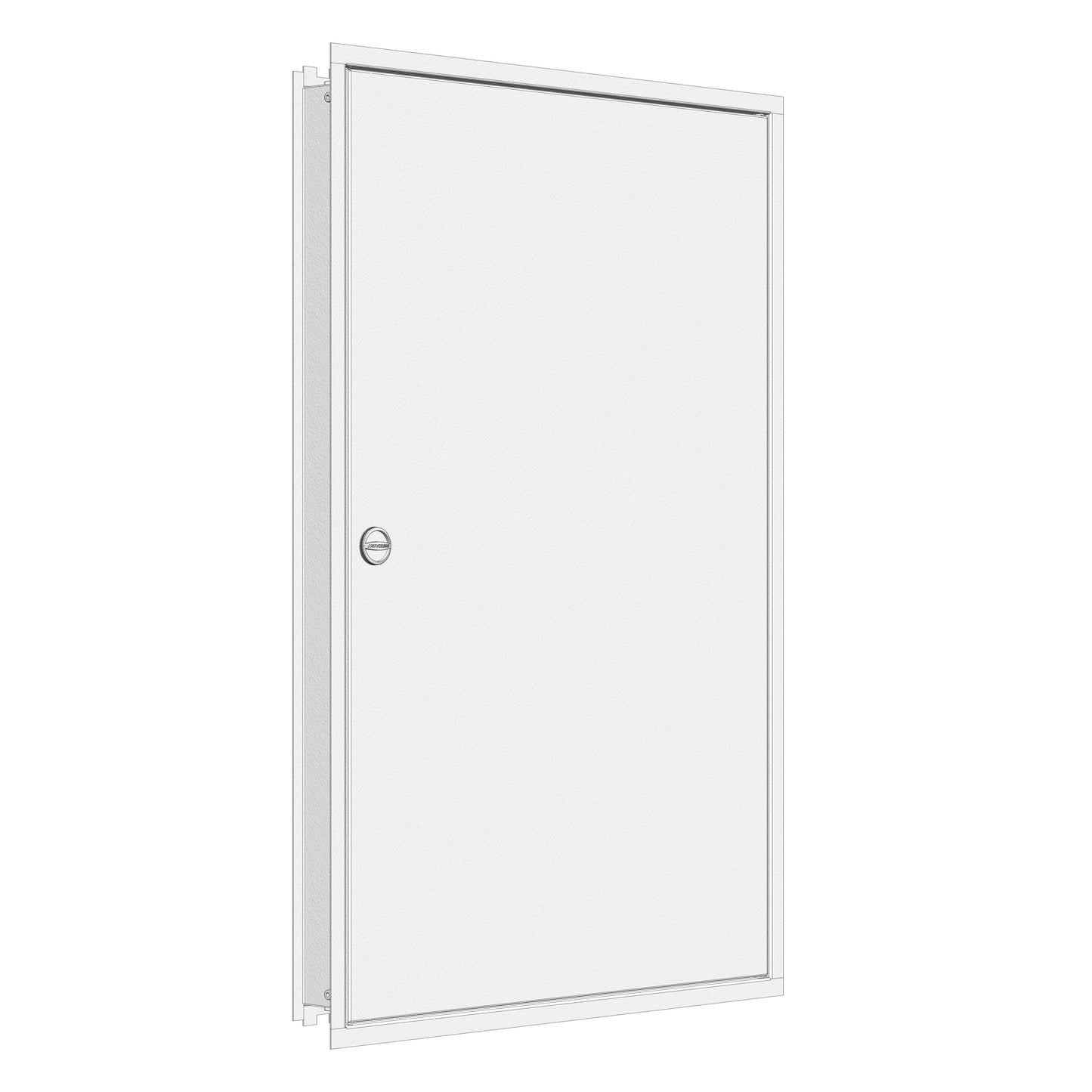 Ramă+uşă, îngropat, varianta plata, 3U-24, marime 3, 100mm