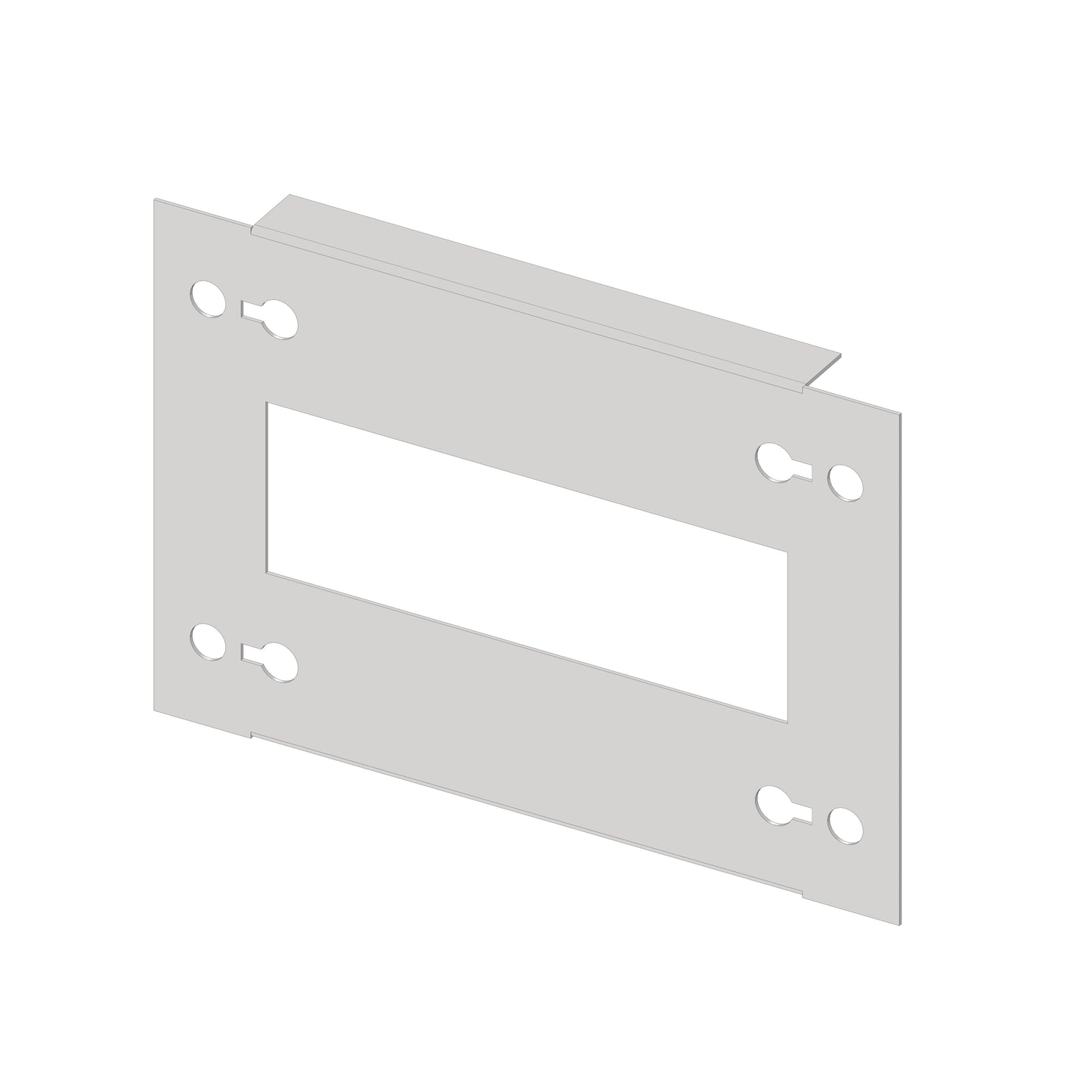 Slotted front Plate 200mm G3 sheet steel, 7MW for wide 5