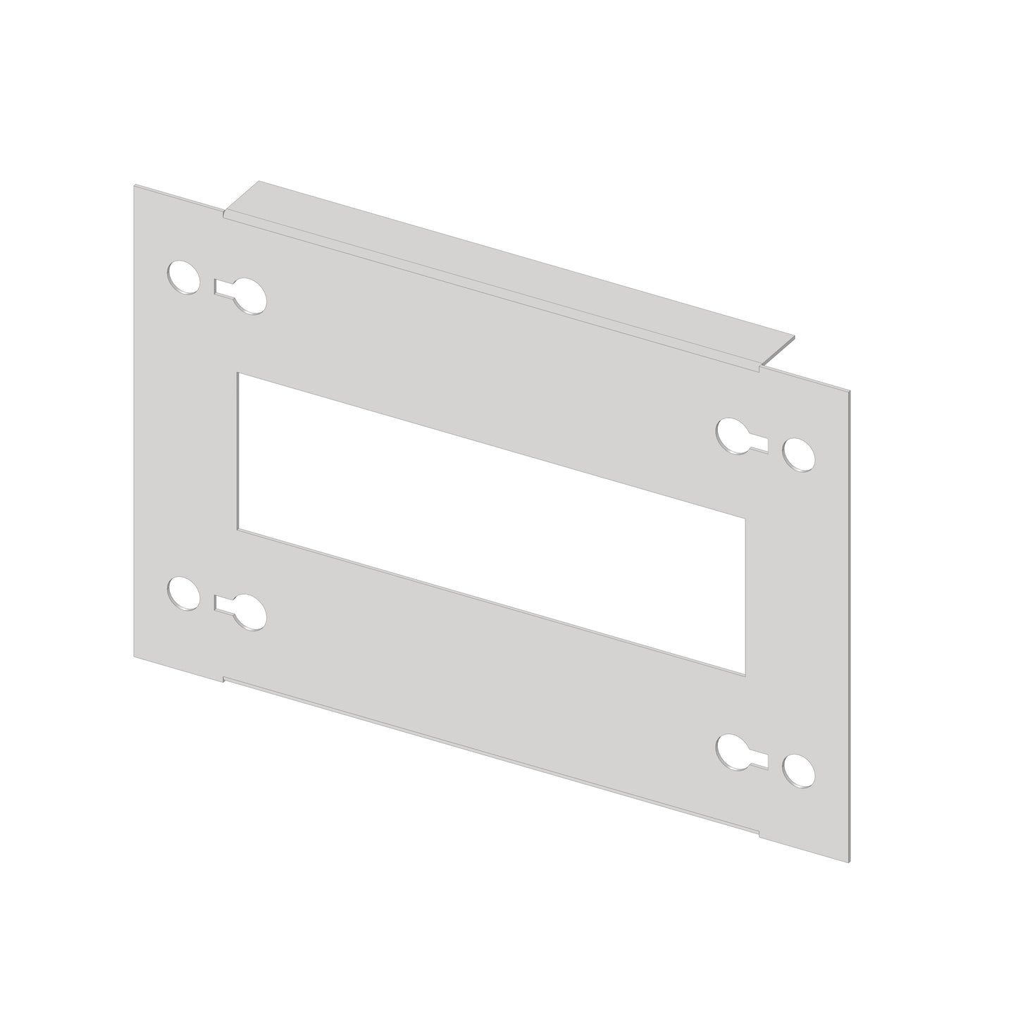 Slotted front Plate 208mm G3 sheet steel, 7MW for wide 2