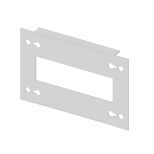 Slotted front Plate 208mm G3 sheet steel, 7MW for wide 2