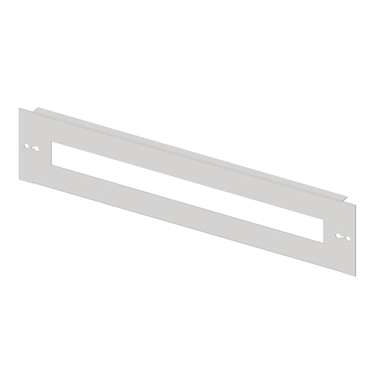 Slotted front Plate 648mm G3 sheet steel, 32MW for wide 4