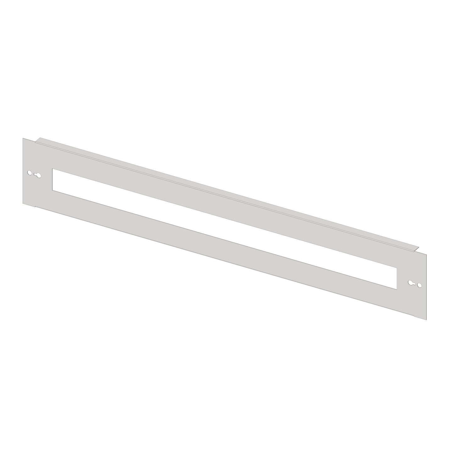 Slotted front Plate 848mm G3 sheet steel, 33MW for wide 5