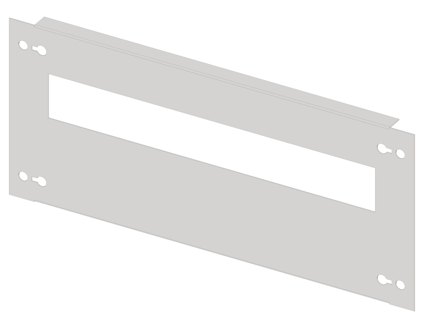 Slotted front plate 420mm G4 sheet steel, 20MW