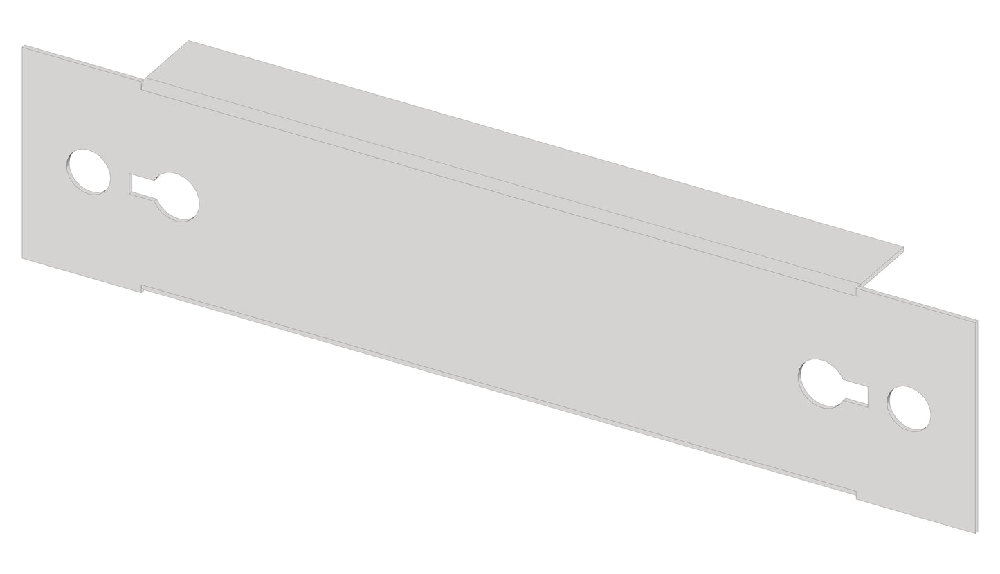 Front plate 208mm B1 sheet steel