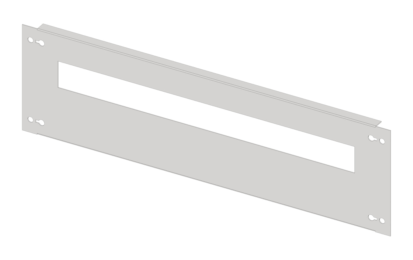 Slotted front Plate 640mm G4 sheet steel, 29MW for wide 5