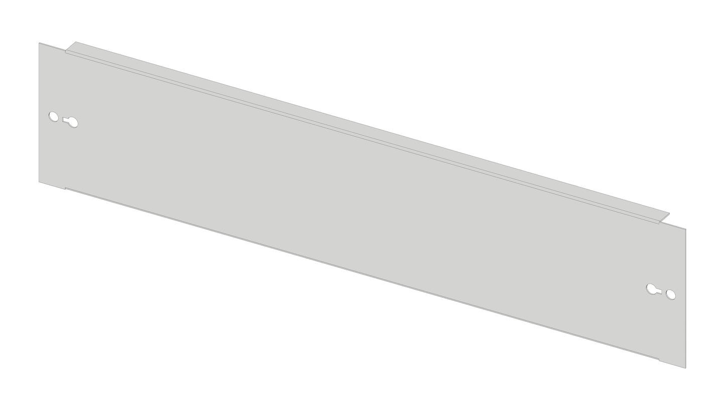 Front plate 640mm B3 sheet steel, for wide 5