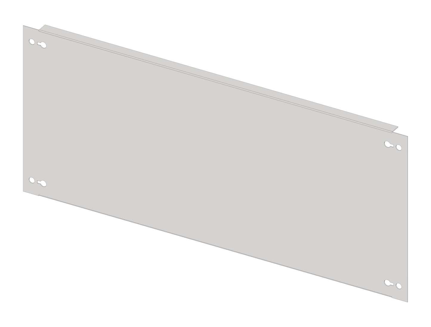 Front plate 640mm B6 sheet steel, for wide 5