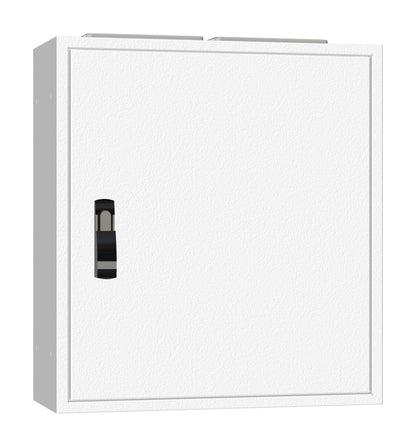 Ramă aplicată+uşă 2A-12, A=250mm+placă sp.+mâner rot. IP54