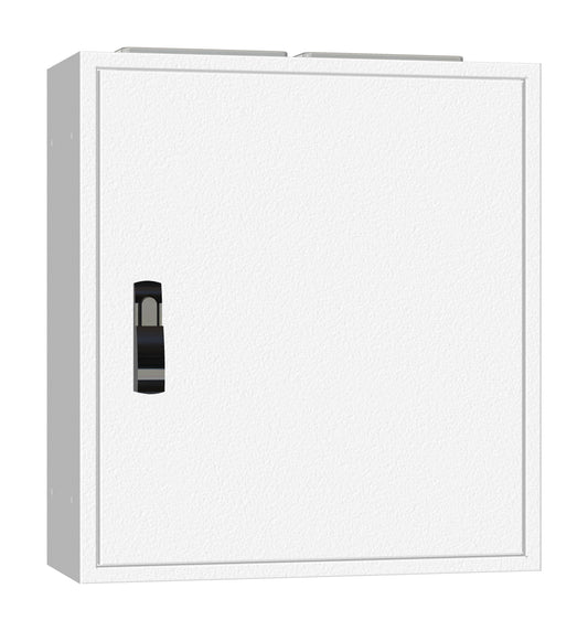 Ramă aplicată+uşă 2A-12, A=250mm+placă sp.+mâner rot. IP54