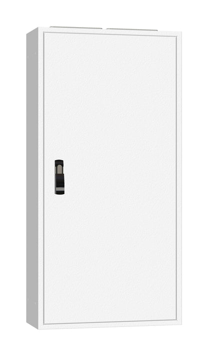 Ramă aplicată+uşă 2A-24, A=250mm+placă sp.+mâner rot. IP54
