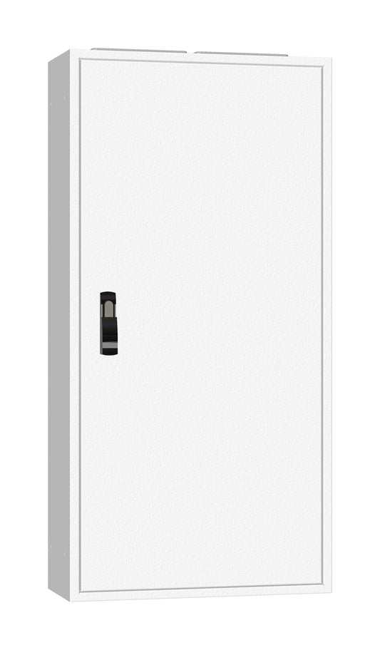 Ramă aplicată+uşă 2A-24, A=250mm+placă sp.+mâner rot. IP54
