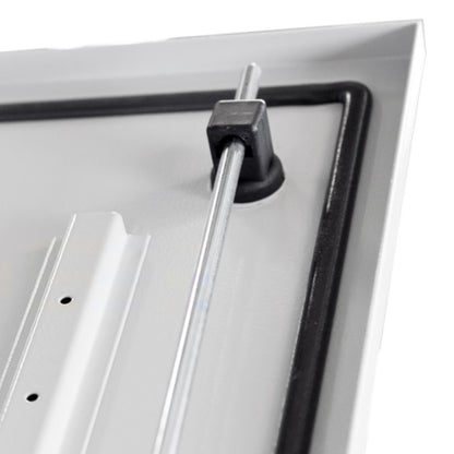 Ramă aplicată+uşă 2A-28, A=250mm+placă sp.+mâner rot. IP54