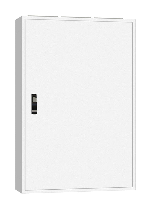 Ramă aplicată+uşă 3A-24, A=250mm+placă sp.+mâner rot. IP54