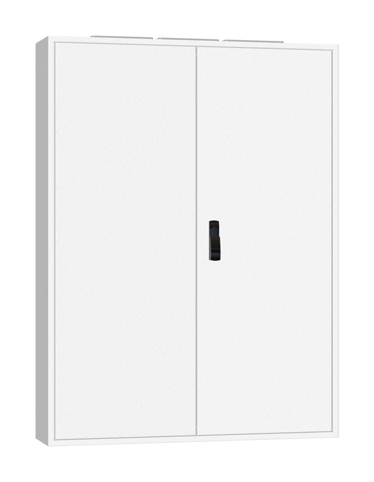 Ramă aplicată+uşă 4A-28, A=250mm+placă sp.+mâner rot. IP54